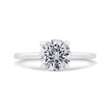 18KW Solitaire Diamond Engagement Ring Setting by Carizza